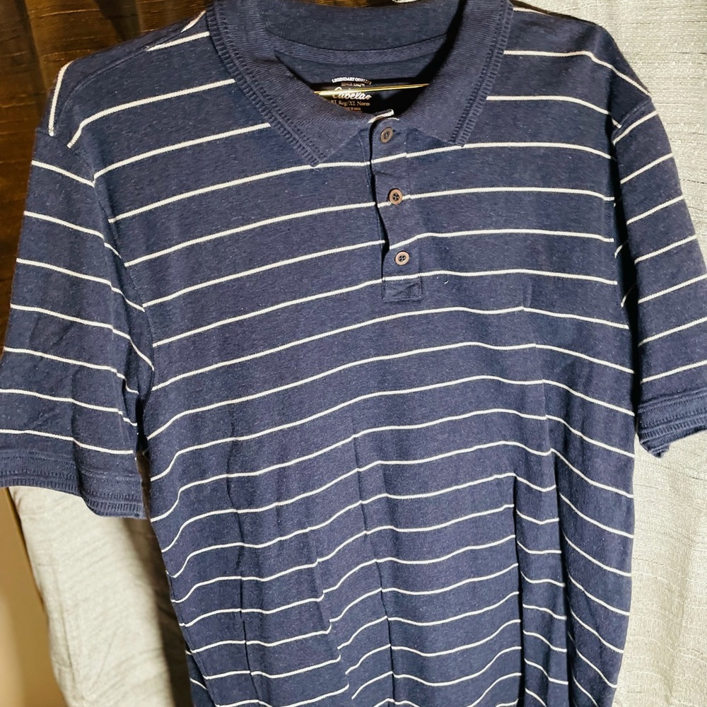 Cabela’s men’s blue polo shirt size extra large